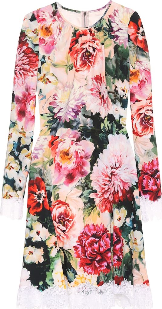 Dolce & Gabbana Floral crêpe dress