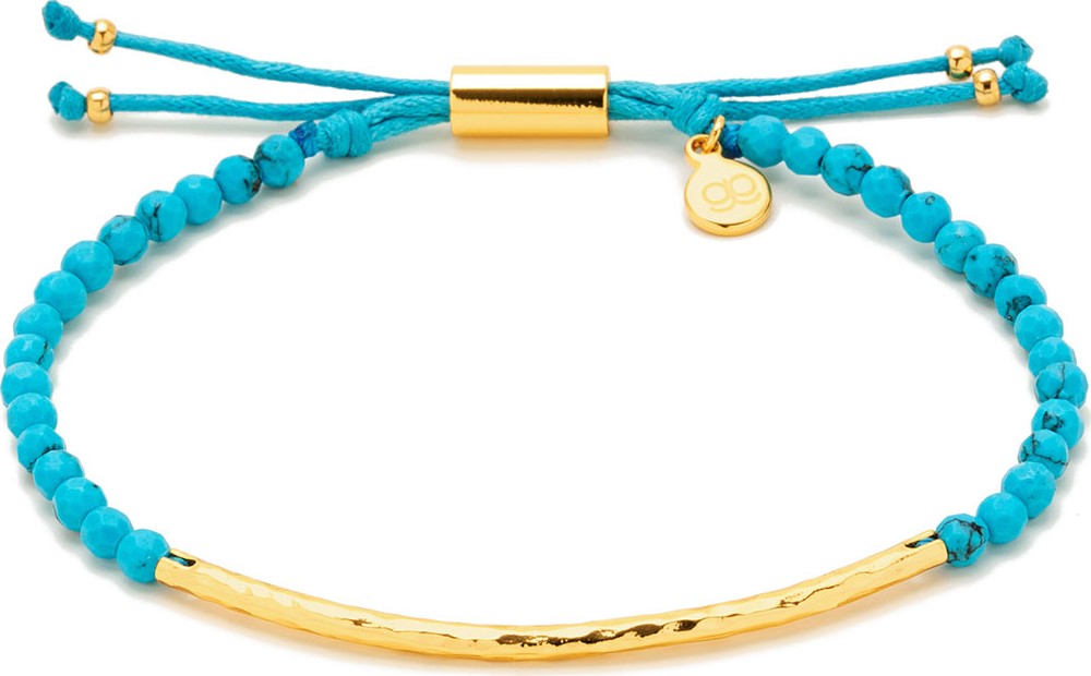 Gorjana Power Gemstone Turquoise Bracelet for Healing, Gold