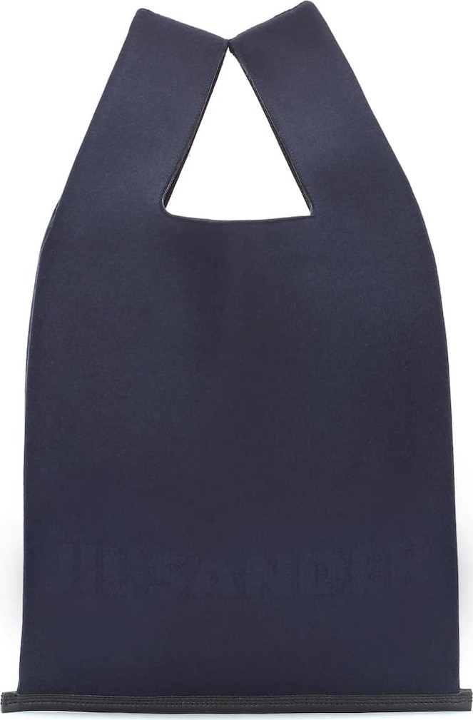 Jil Sander Wool and leather tote