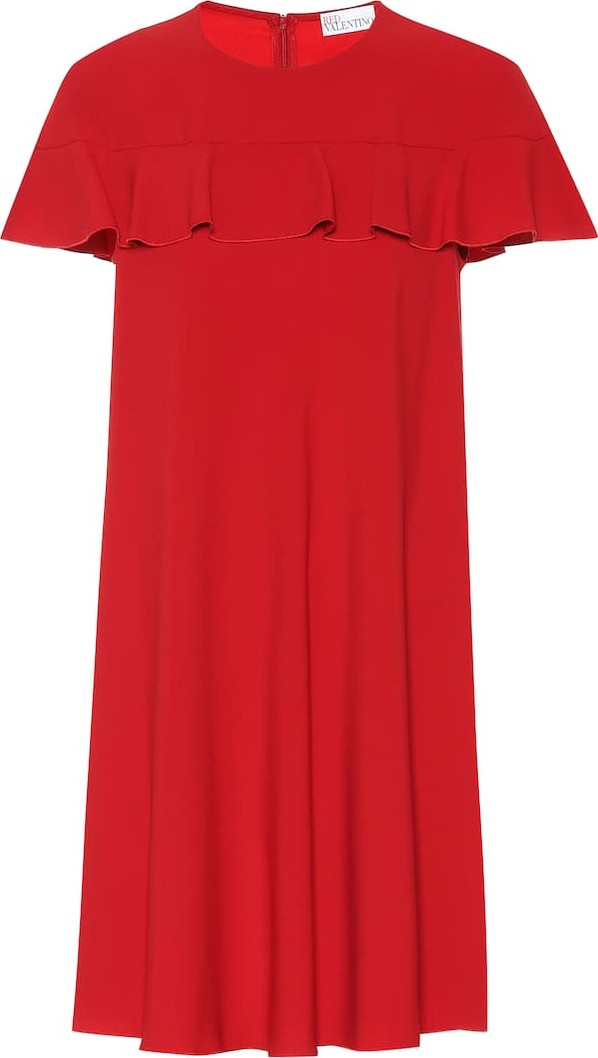 RED Valentino Ruffled crêpe minidress