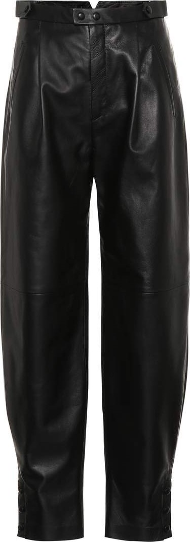 Givenchy High-rise straight leather pants
