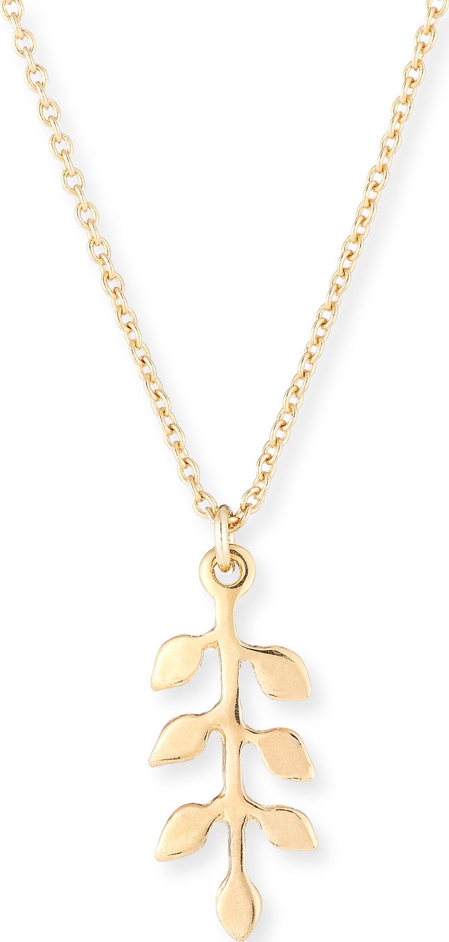 Isabel Marant Etoile Medaille Leaf Pendant Necklace