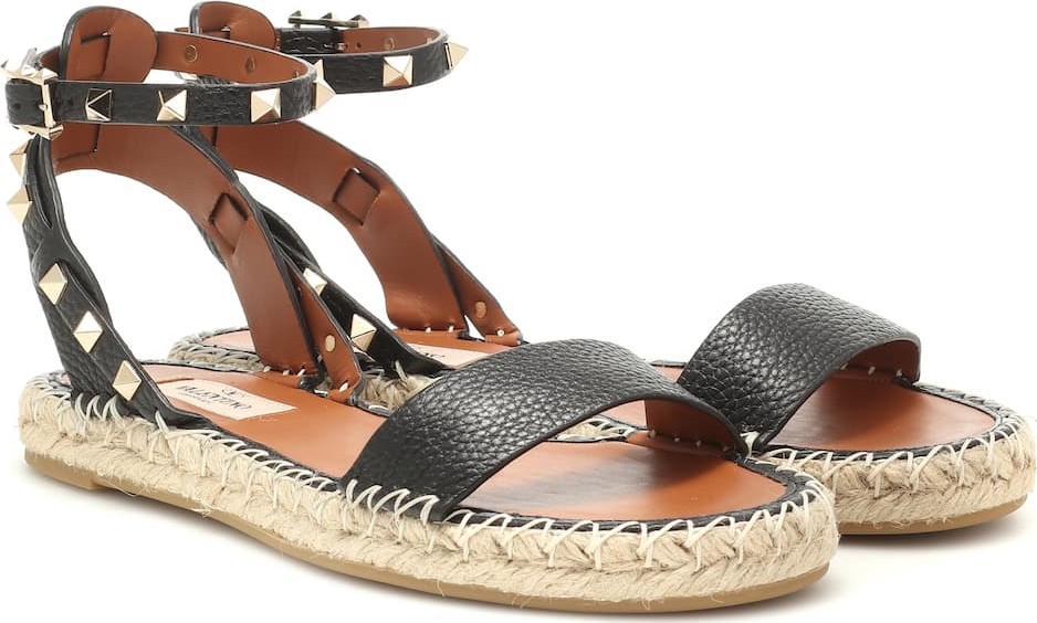 Valentino Valentino Garavani Rockstud Double leather sandals