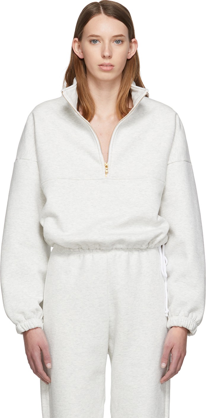 Gil Rodriguez Grey Diana Half-Zip Sweatshirt