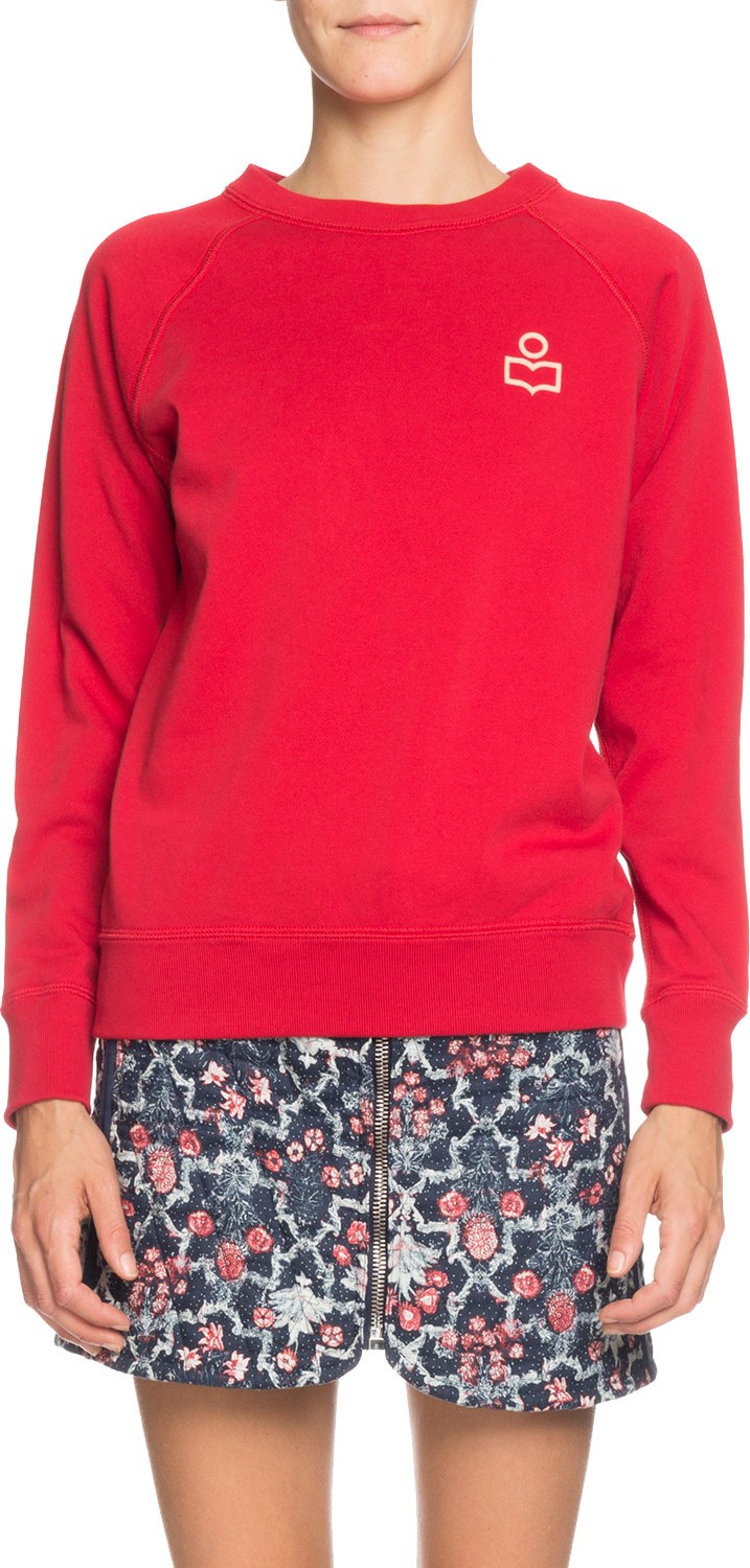 Isabel Marant Etoile Milly Logo Raglan Pullover Sweatshirt
