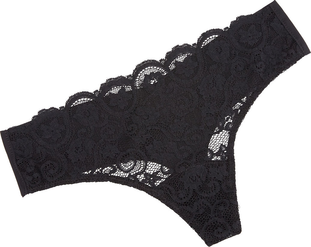Commando Double Take Lace/Microfiber Thong