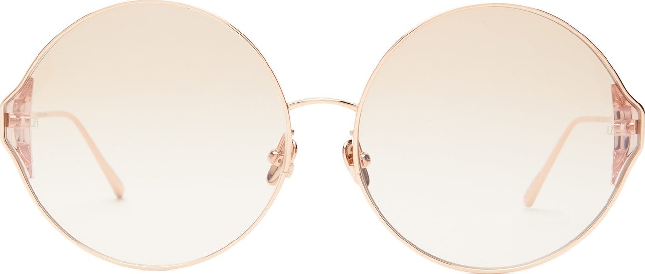 Linda Farrow Oversized round sunglasses