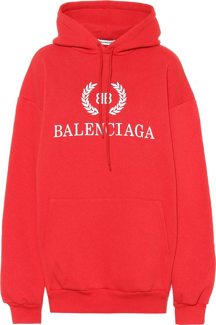 Balenciaga Printed cotton hoodie