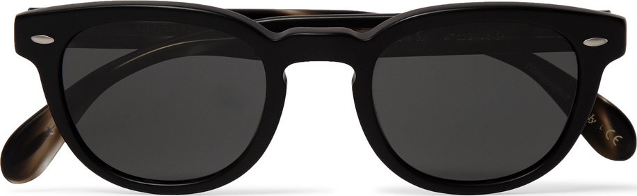 Oliver Peoples Sheldrake Round-Frame Acetate Polarised Sunglasses