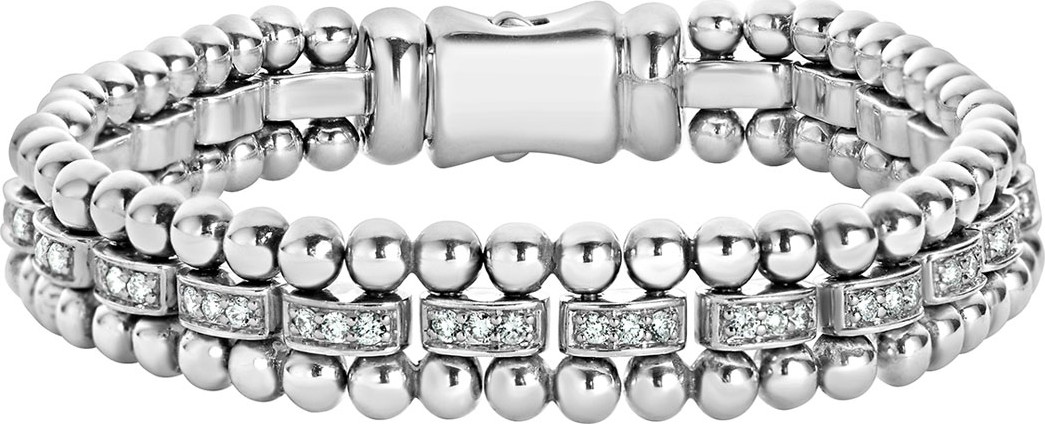 LAGOS Caviar Spark Diamond Link Bracelet