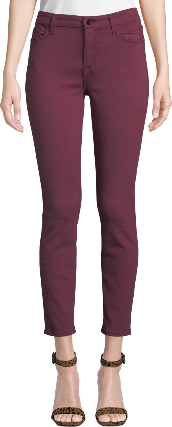 Jen7 Mid-Rise Skinny Twill Pants