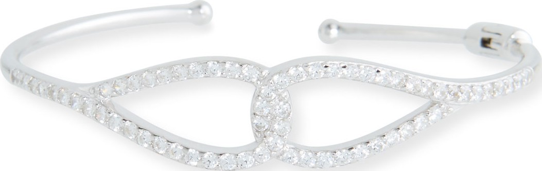 Fantasia by DeSerio Infinity Cubic Zirconia Cuff Bracelet