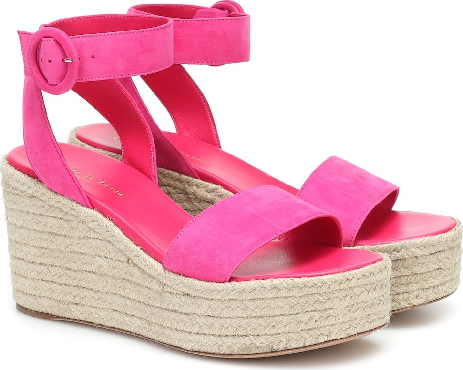 Gianvito Rossi Exclusive to Mytheresa – Suede wedge sandals