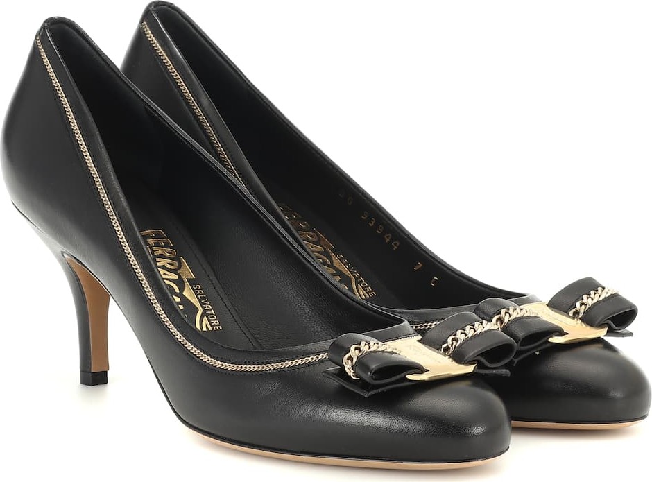 Salvatore Ferragamo Carla 70 leather pumps