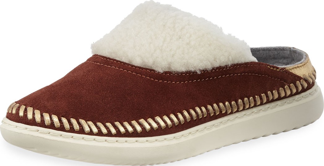 Cole Haan 2.ZeroGrand Convertible Suede Slipper Mules, Woodbury