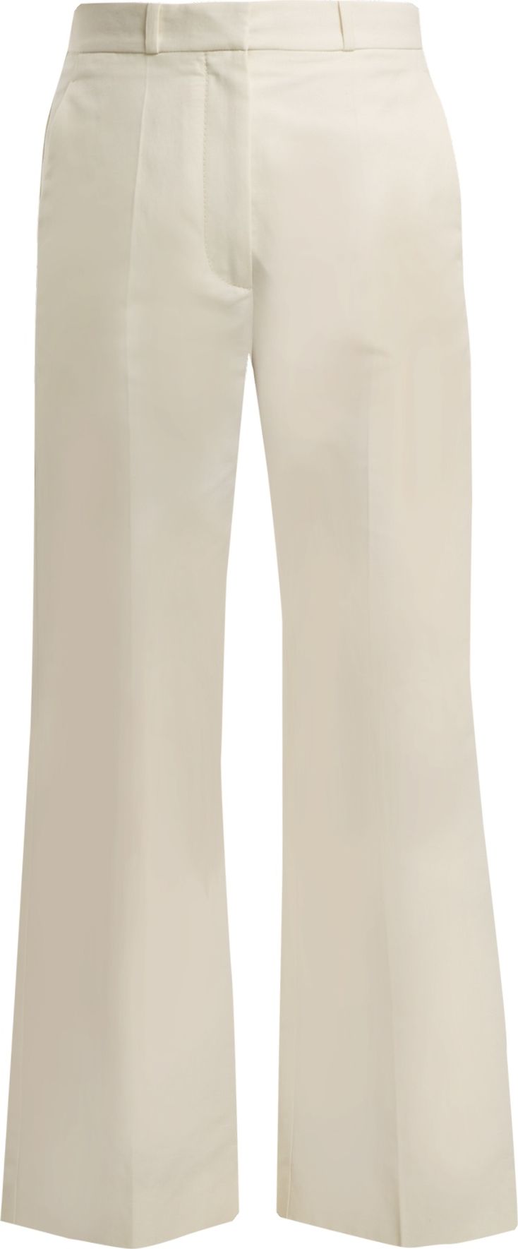 Stella McCartney High-rise straight-leg twill trousers