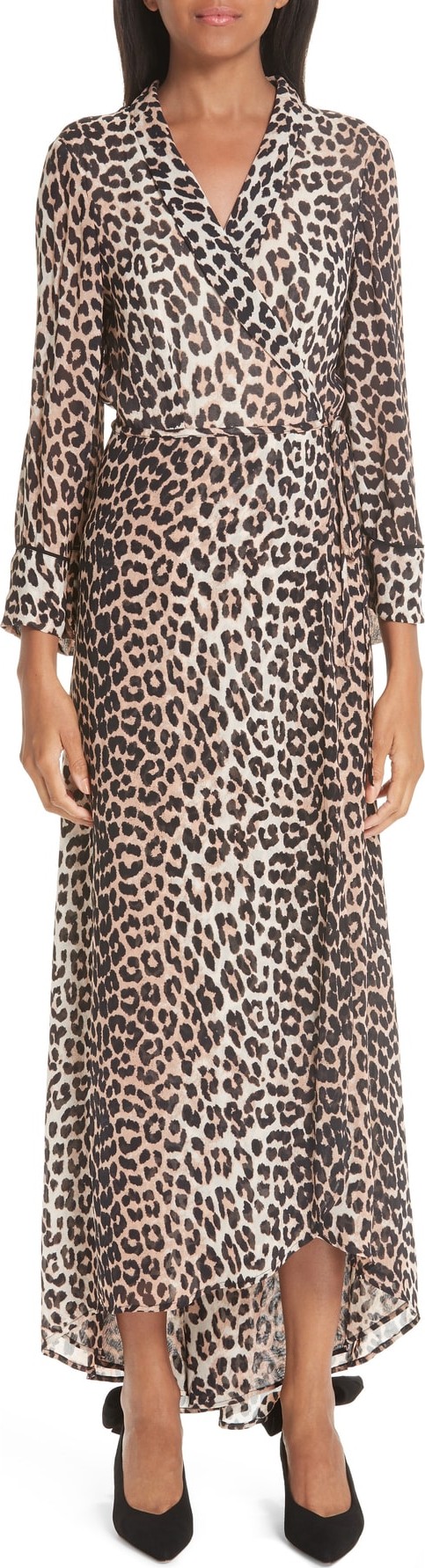 Ganni Mullin Print Georgette Dress