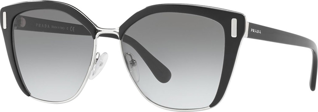 Prada Square Mirrored Acetate Sunglasses