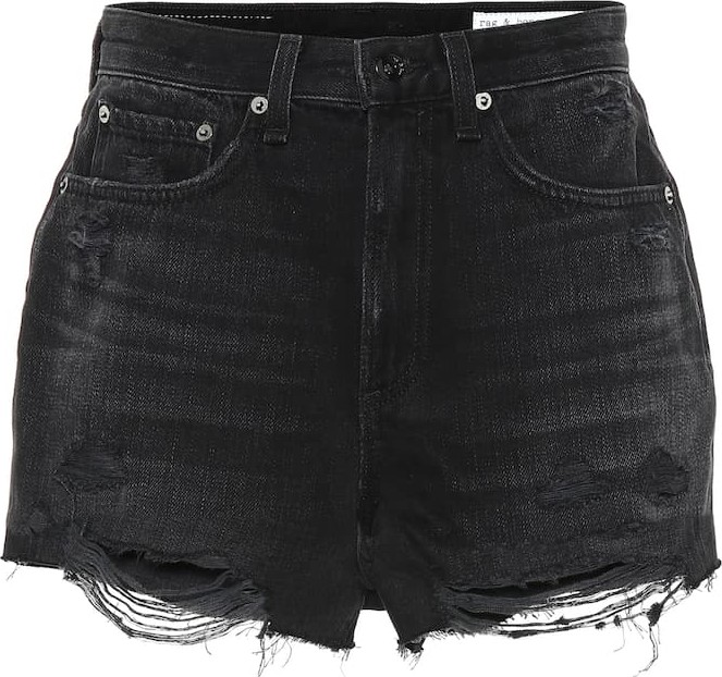 Rag & Bone Maya high-rise denim shorts