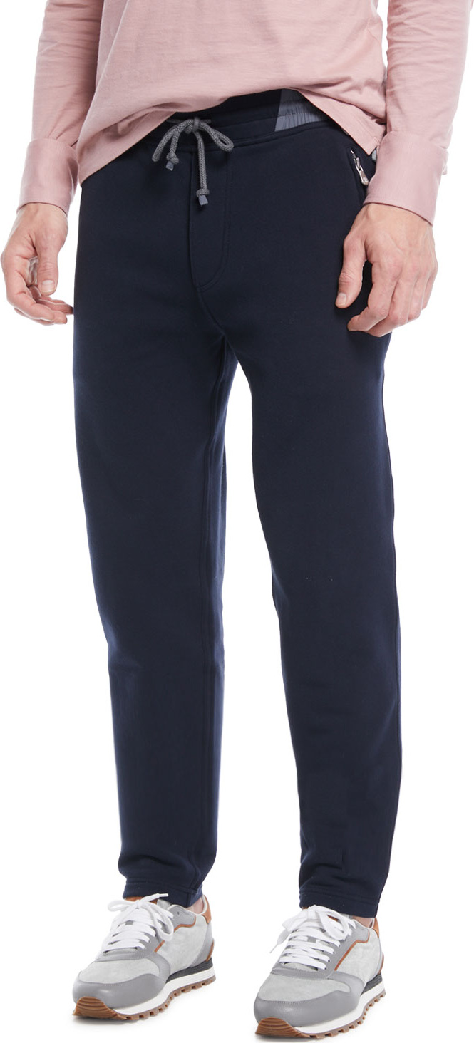 Brunello Cucinelli Men's Drawstring Jogger Sweatpants
