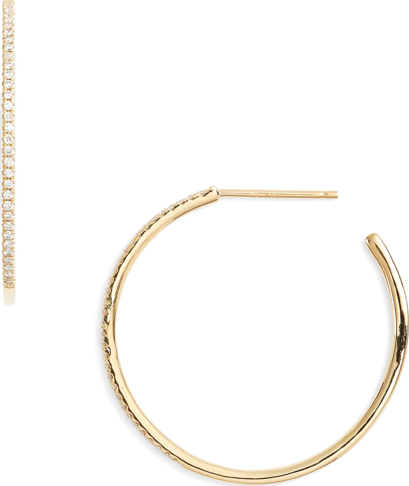 Bony Levy Ella Diamond Hoop Earrings