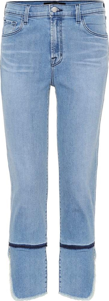 J BRAND Ruby high-rise cropped jeans