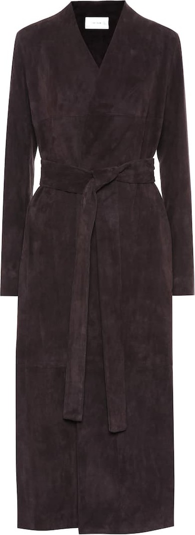 THE ROW Luisa suede coat