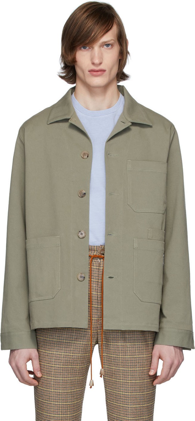 Nanushka Khaki Theo Chore Coat