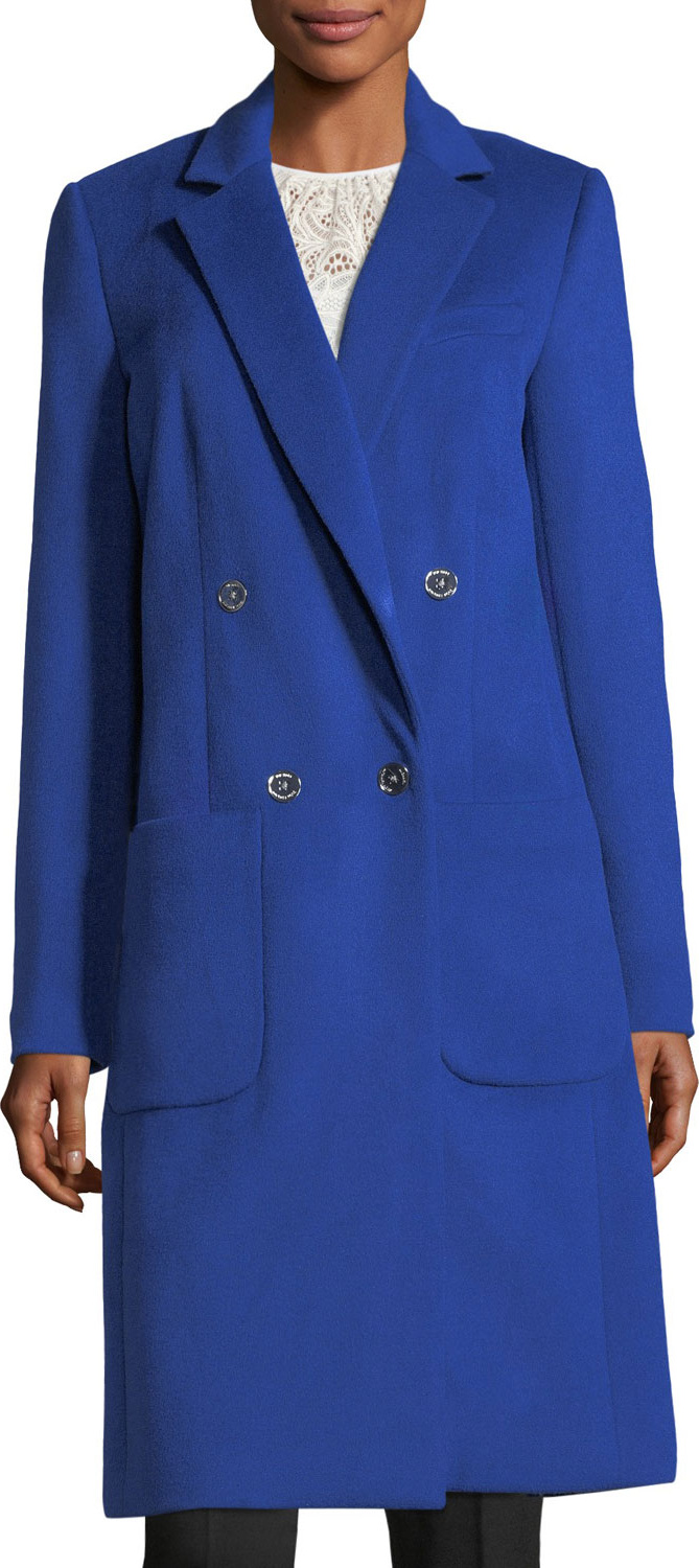 MICHAEL MICHAEL KORS Double-Breasted Menswear-Inspired Coat