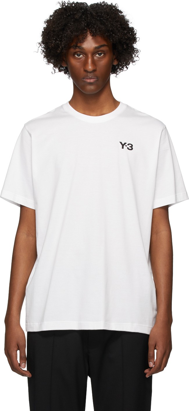 Y-3 White Graphic T-Shirt