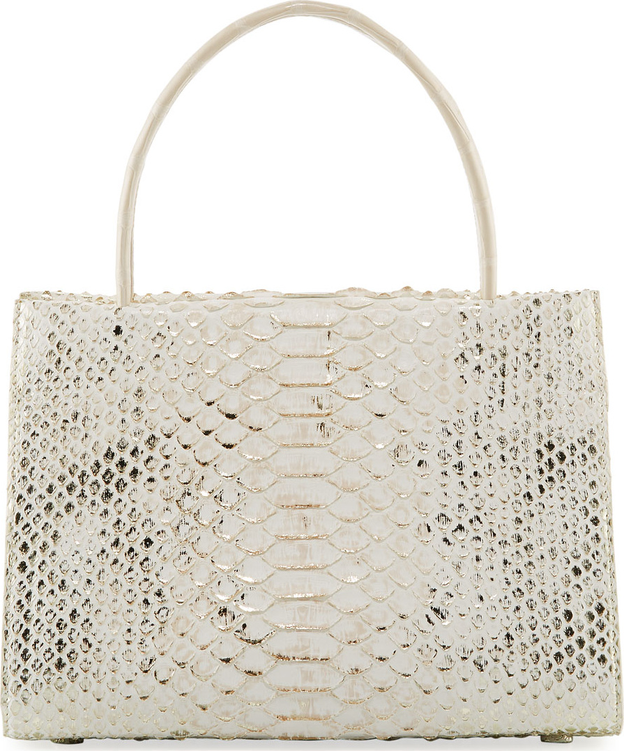 Nancy Gonzalez Wallis Mini Python Tote Bag