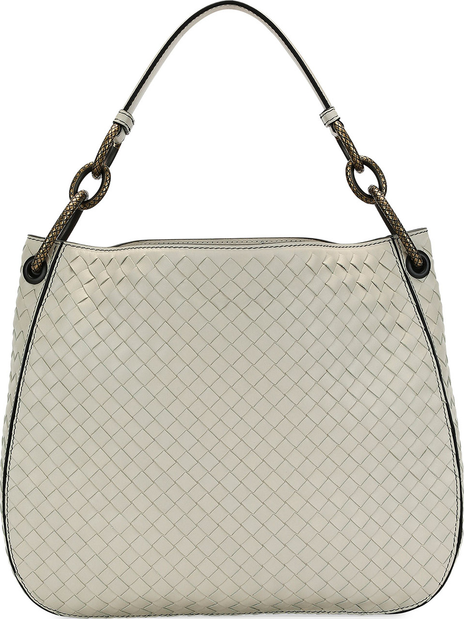 Bottega Veneta Small Loop Intrecciato Woven Hobo Bag