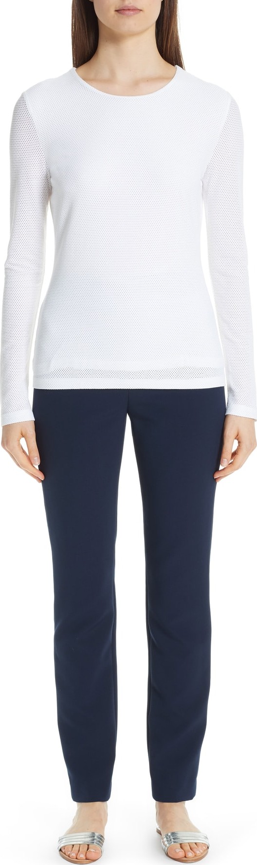 St. John Layered Mesh Tee