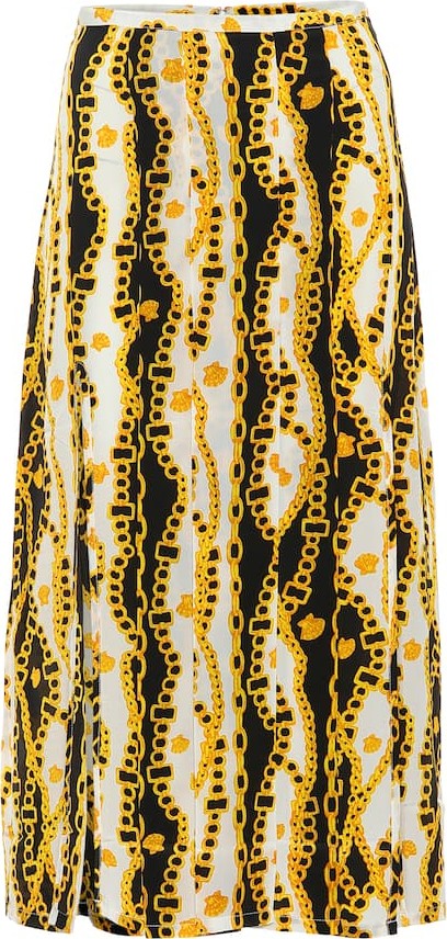 RIXO LONDON Georgia pleated silk skirt