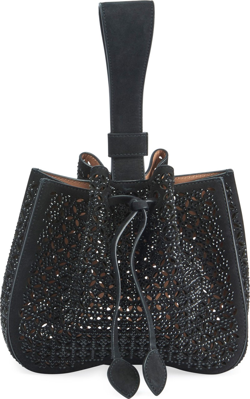 Alaïa Rose Marie Wristlet Small Bucket Bag