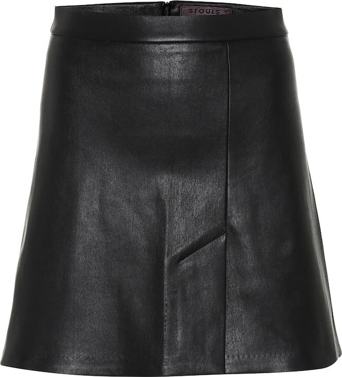 Stouls Santa leather miniskirt