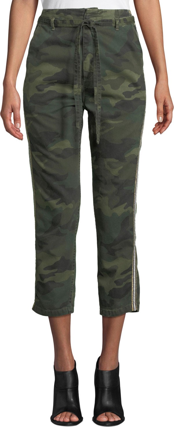 SUNDRY L'Automne Camo-Print Twill Pants