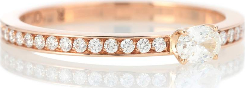 REPOSSI Harvest 18kt rose gold ring with diamonds
