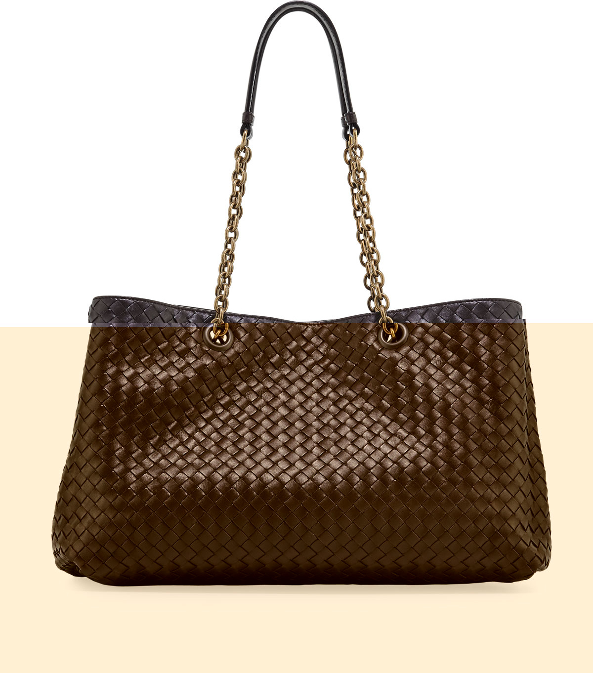 Bottega Veneta Intrecciato Medium Double Chain Tote Bag