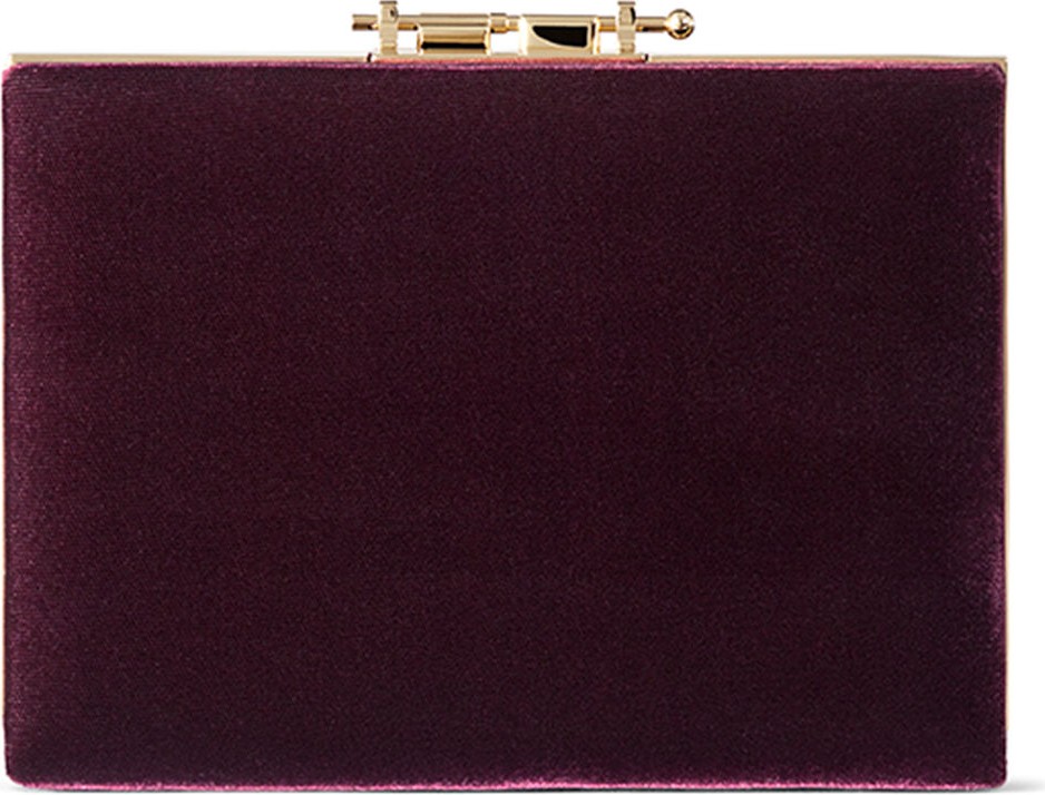 M2Malletier Velvet Box Clutch Bag