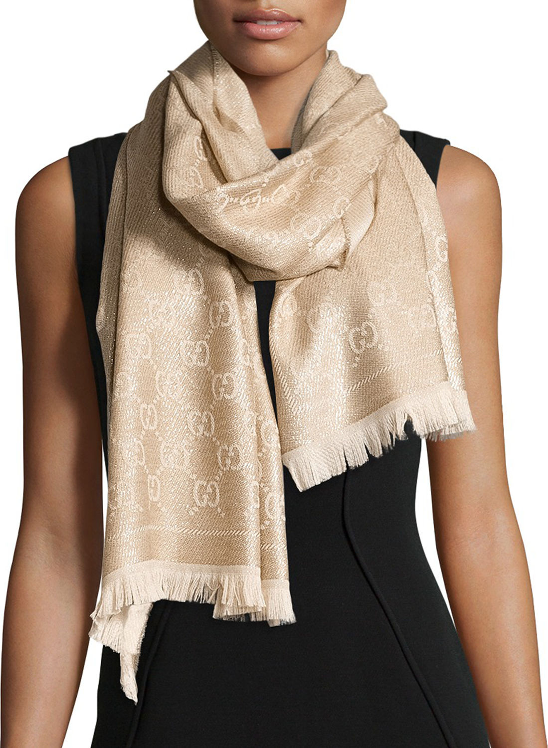 Gucci Shimmer Stencil Scarf