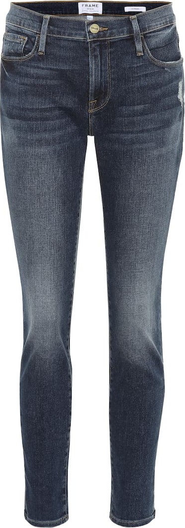 FRAME DENIM Le Garçon cropped mid-rise jeans