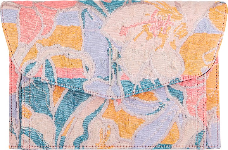 Hayward Bobby Psychedelic Flower Tech Jacquard Clutch Bag