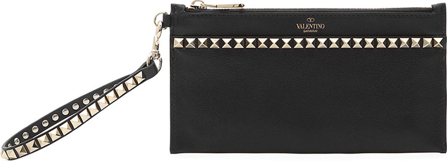 Valentino Rockstud No Limit Medium Flat Pouch Bag