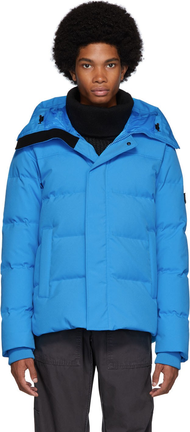 KENZO Blue Down Quilted Puffer Jacket