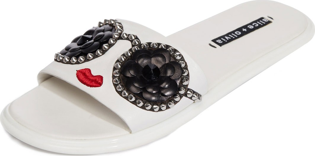 Alice + Olivia Tasha Stace Face Pool Sandal