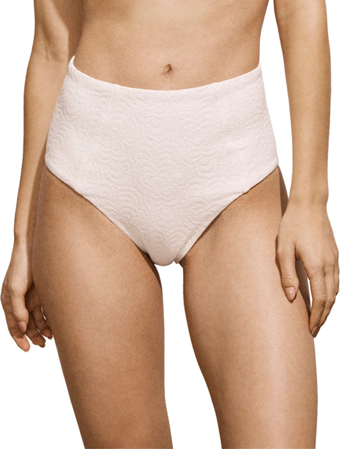 Amaiò Swim Jolie High-Waist Jacquard Bikini Bottom