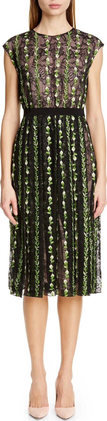 Giambattista Valli Floral Lace Cocktail Dress