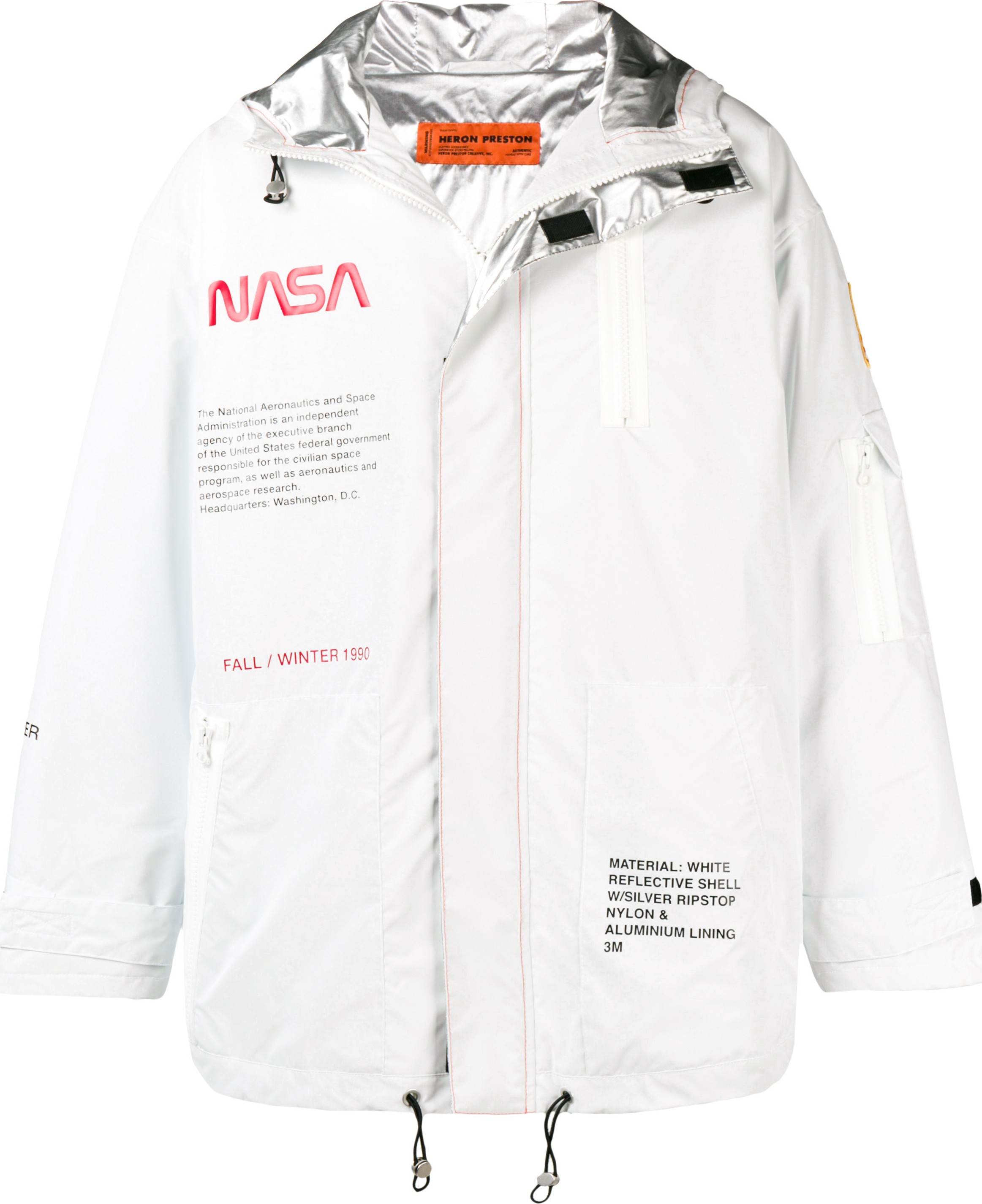 Heron Preston Heron Preston x NASA hooded tech parka