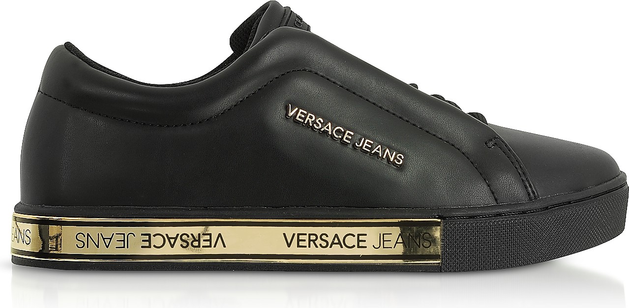 Versace Kim Black Flat Women's Sneakers